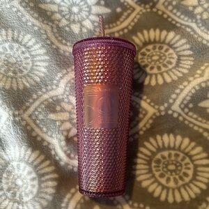 Disney 50th Anniversary Starbucks Pink Magenta Studded 24 oz Tumbler
